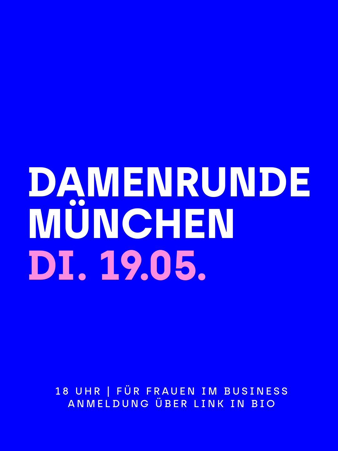 DAMENRUNDE MÜNCHEN 05.26